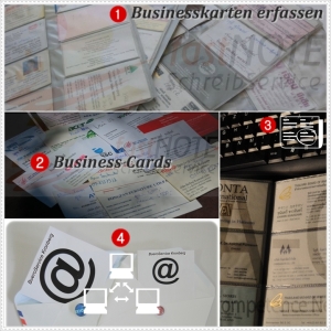 Schreibbüro - Businesscards als vCard anlegen